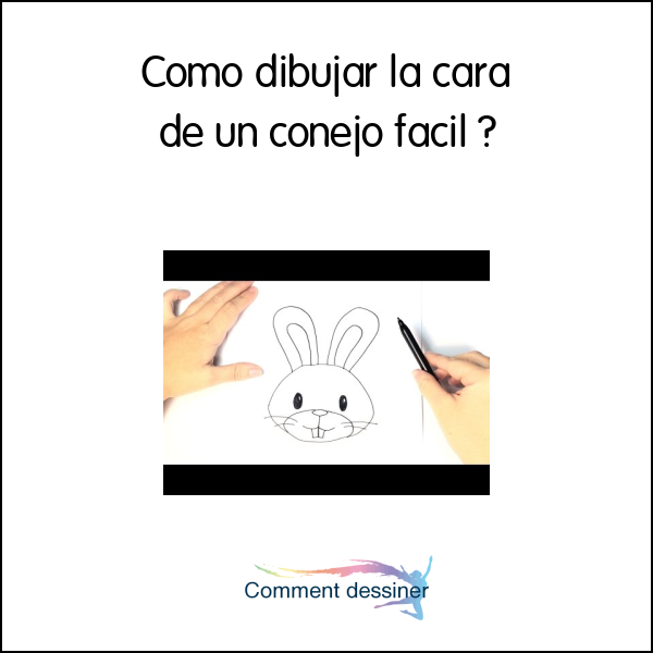 Como dibujar la cara de un conejo facil